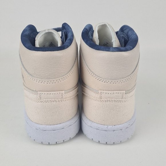 Nike Air Jordan 1 Mid SE Sand Navy Women's Basketball Sneakers - Picture 5 of 12